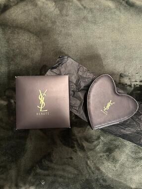 YSL Heart Vanity Case with Mirror